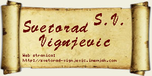 Svetorad Vignjević vizit kartica